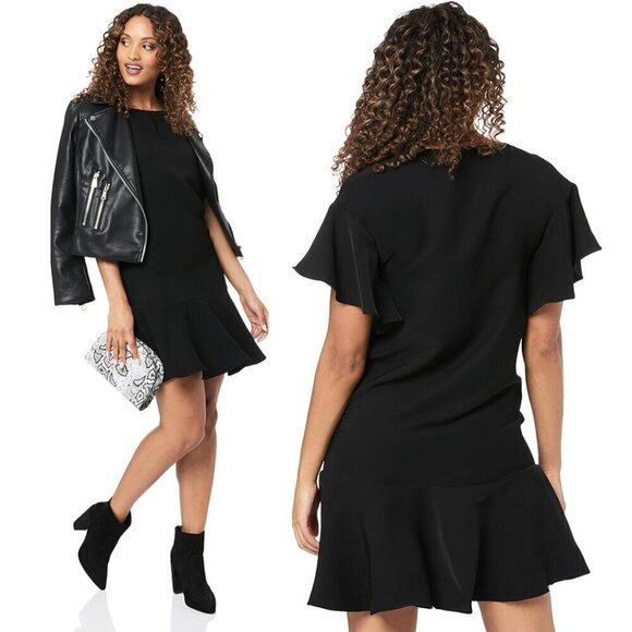 Cooper St Sienna Ruffle Short Sleeve Flounce Shift Dress - Picture 2 of 9